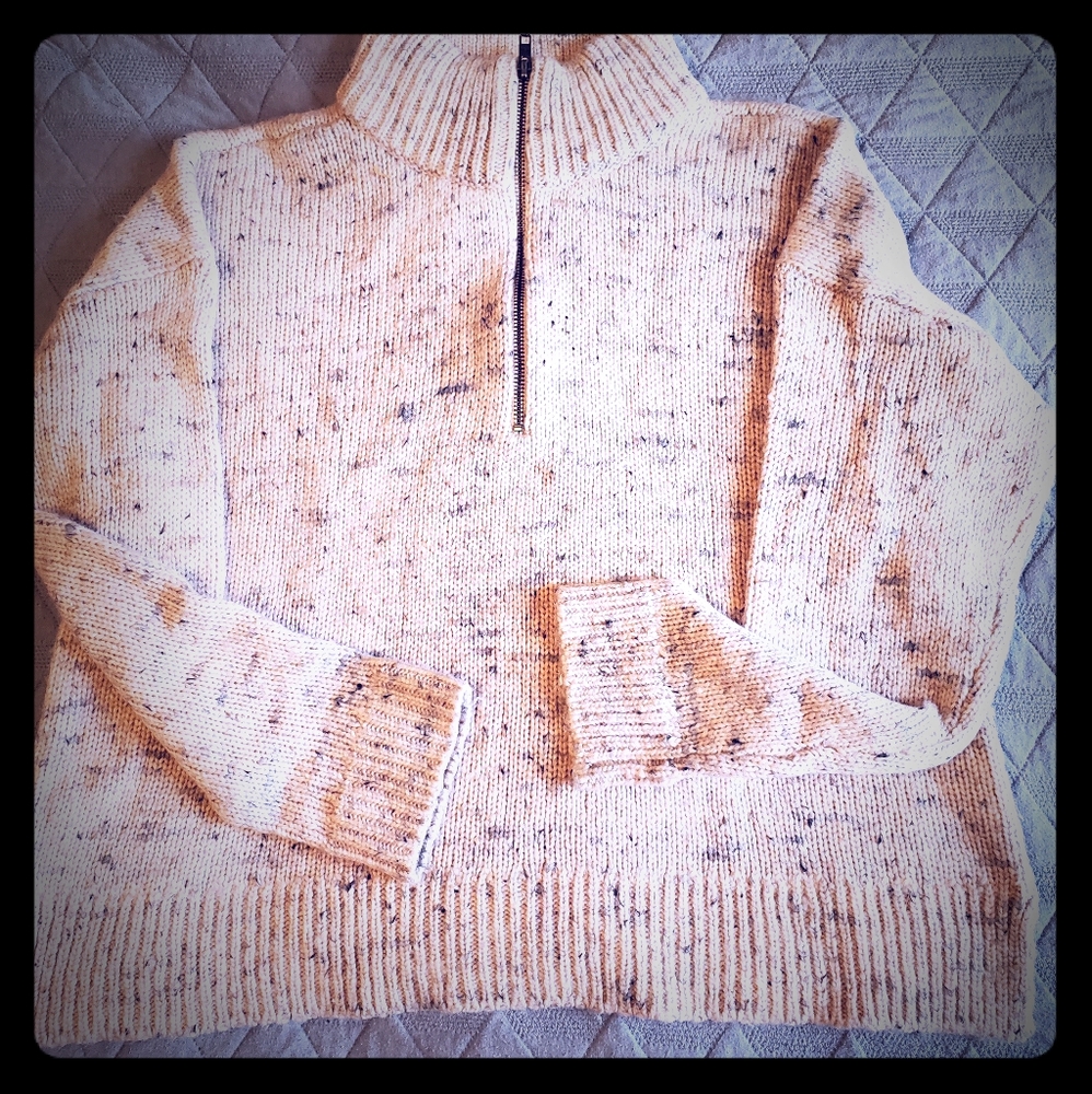 MADEWELL PopOver Quarter Zip Sweater